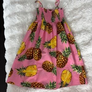 Dolce&Gabbana Pink Pineapple Print Dress size 12